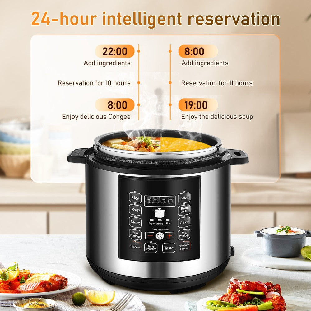 10-in-1 Electric Pressure Cooker Digital Insta Pot Programmable 6L Pot 10 00W UK