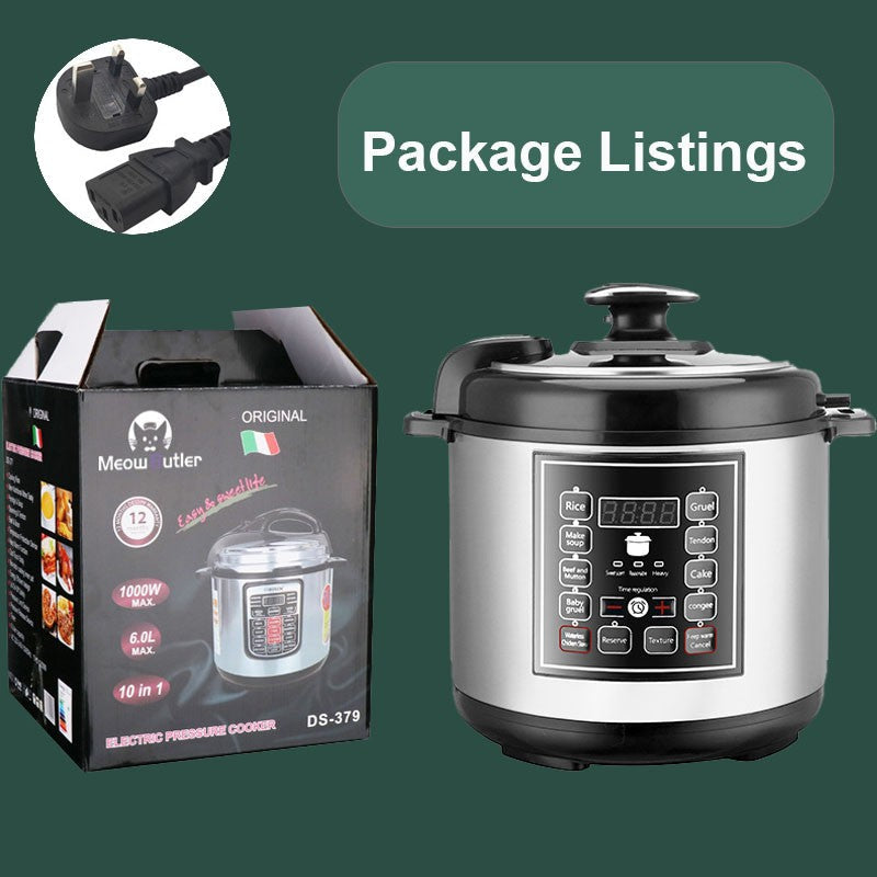 10-in-1 Electric Pressure Cooker Digital Insta Pot Programmable 6L Pot 10 00W UK